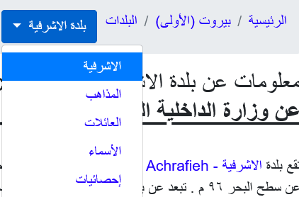 قائمة تصفح البلدة